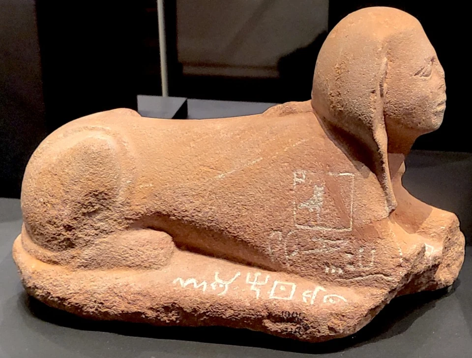 Serabit sphinx, EA41748; Unknown maker, Egyptian Middle Kingdom