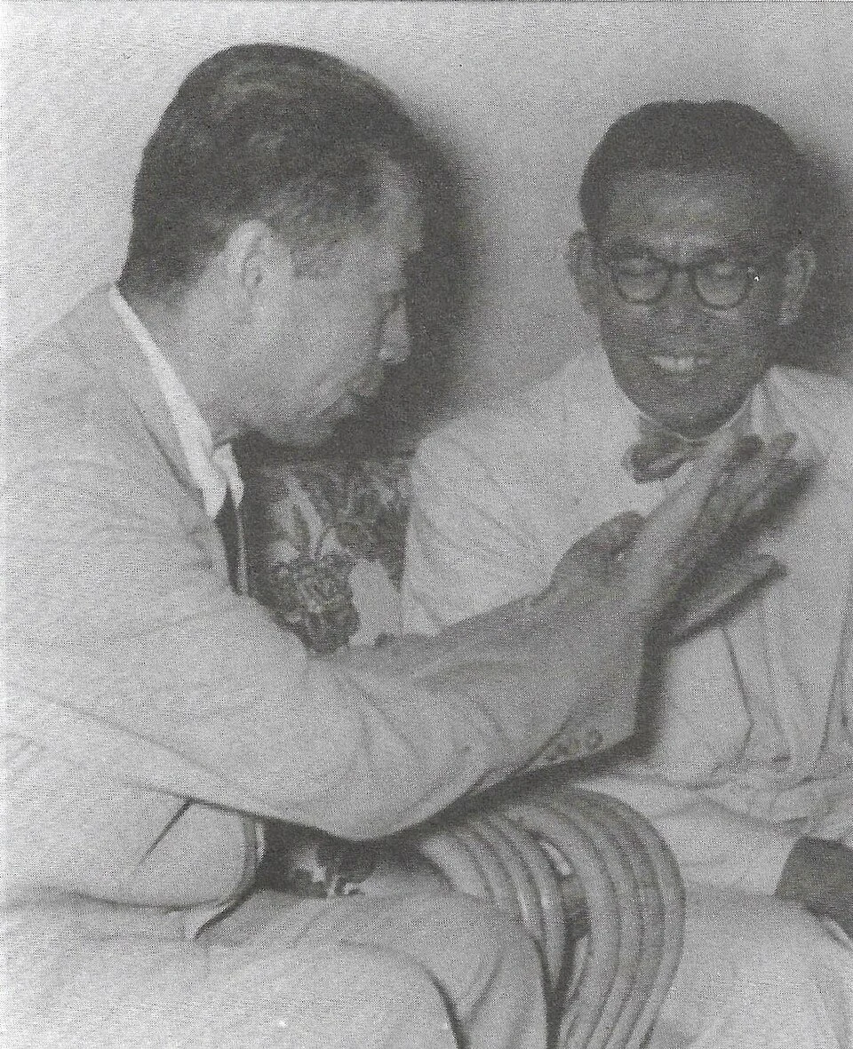 Zhou Enlai and Sanusi Hardjadinata at Bandung