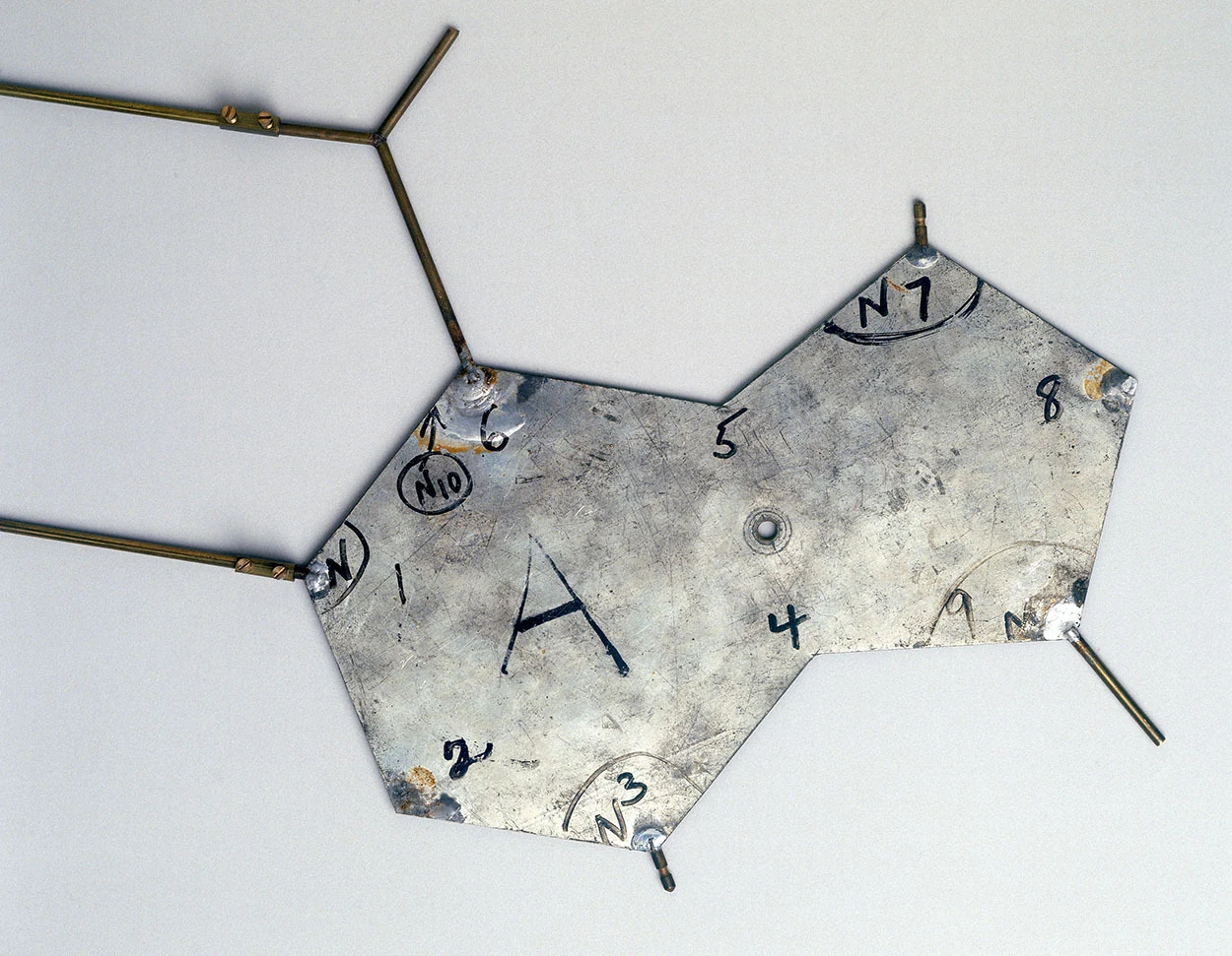 Thymine template from the 1953 DNA model
