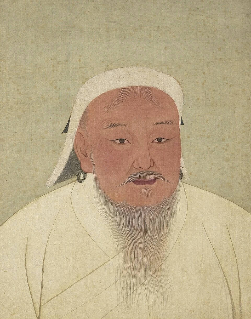 元太祖像；元代宮廷畫師，姓名不詳，14世紀