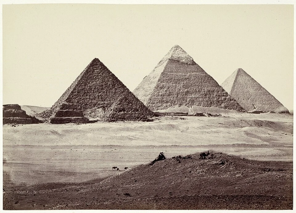 The Pyramids of El Geezeh; Francis Frith, 1856–1860