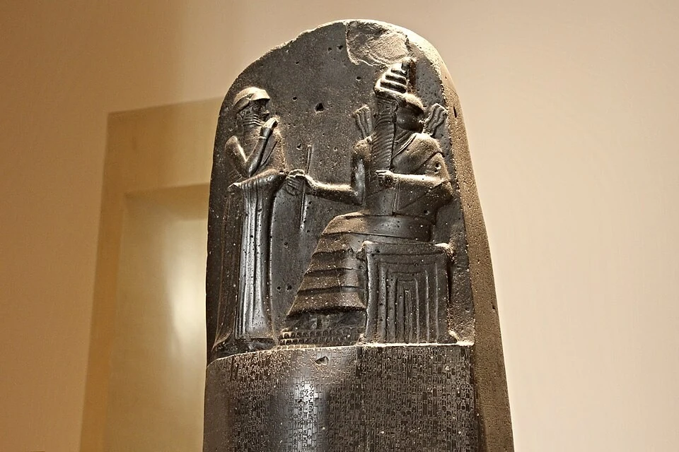 Code of Hammurabi: relief detail; Unidentified Babylonian makers, c. 1750 BCE