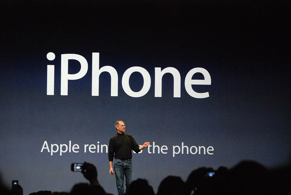 Steve Jobs introducing the first iPhone