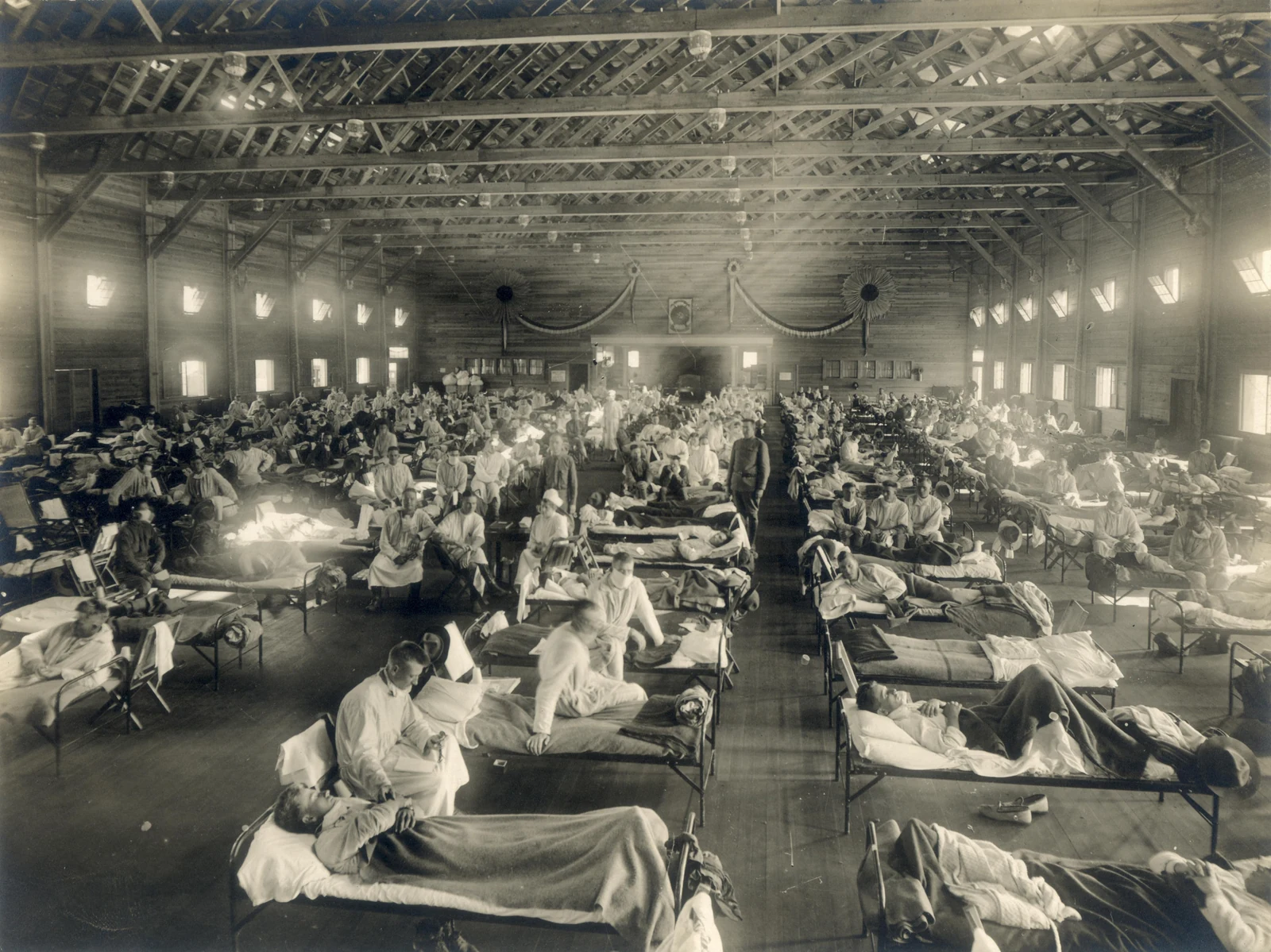 Emergency hospital at Camp Funston, Kansas