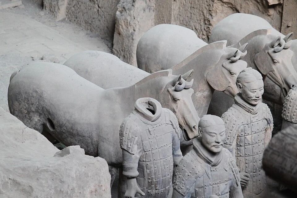 秦始皇陵兵馬俑；秦代作坊，工匠姓名多不詳，前3世紀